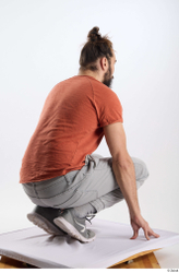 Man White Slim Male Studio Poses